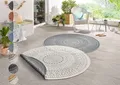 HANSE Home Teppich Porto Wendeteppich, rund, Höhe: 5 mm, In-& Outdoor, Wetterfest, Balkon, Garten, Wohnzimmer, Wasserfest