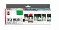 Marabu Marmorierfarbe Easy Marble Starter Set Ostereier Stoffe färben marmoriere