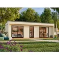 Palmako Holz-Gartenhaus Johanna Flachdach Unbehandelt 901 cm x 339 cm 22,4 m²