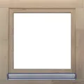 Gartenhausfenster Kiefer grundiert 800x1000 mm DIN Rechts