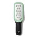 OXO Good Grips Ingwer- und Knoblauchreibe aus geätztem Edelstahl, grün – für Gewürze