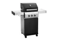 TAINO Gasgrill BLACK, Gasgrill, Doppelwandiger Deckel, Piezozündung, 1 Seitenkocher mit Schutzdeckel