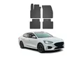 OMAC Auto-Fußmatten 2019-2025 Ford Focus mk4 Fußmatten Gummi Schwarz 4 tlg (4 St), für Ford Focus mk4 2019-2025 Ford Focus mk4 2019-2025, Antirutsch,Wasserfest,Einfache Installation