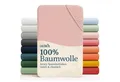 Laleni Spannbettlaken Atmungsaktives weiches und wärmendes Spannbettlaken, Baumwolle, Gummizug: rundum, (1 Stück), Kinderbett, Spielgitter, Wiege oder Stubenwagen mit Rundumgummizug