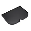 WEBER Grillplatte "Lumin", Breite: 46,5 cm, D-Form, porzellanemailliert - schwarz