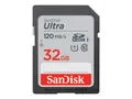 SanDisk Ultra - Flash-Speicherkarte - 32 GB - UHS-I U1 / Class10
