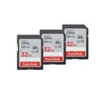 SanDisk Ultra 32GB SDHC Memory Card, Up to 120 MB/s, 3 packs, SDSDUN4-032G-GN6IM