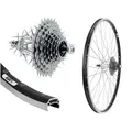 28 Zoll Alu Hinterrad 19-622 Laufrad Felgenbremse inkl. 8 Fach Zahnkranz 24 Gang