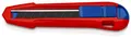 KNIPEX 90 10 165 BK Cuttermesser CutiX® Klingenbreite 18 mm Länge 165 mm Magnesi