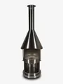 FIRESTAR Gartenkamin DN 700 Swing Glas 3. Generation Edelstahl gebürstet Grill