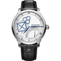 Maurice Lacroix Masterpiece Square wheel Retrograde MP6058-SS001-110-1 - Clou de Paris decoration,silber,schwarz - 43mm