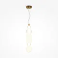 Maytoni Collar LED Pendelleuchte, Hängeleuchte 35W Gold-Farbe Warmweiss