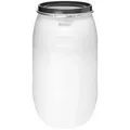 Garronda Regentonne 220L Lebensmittelfass Sauerkrautfass Hobbock Garten GD-0078, Weiß, 220 l weiß 220 l