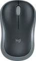 Logitech M185 Maus optisch kabelloser Empfänger (USB) Grau (910-002235)