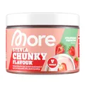 MORE Stevia Chunky Flavour, Strawberry Perfection, 150 g, vegan, Geschmackspulver zum Süßen, ohne viel Zucker und Kalorien, mit Inulin und Laktase - made in Germany