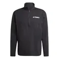 adidas Herren Terrex Multi Climacool Half Zip Long Sleeve Shirt, Black, M