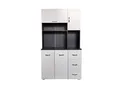 HTI-Living Küchenschrank Grau/Weiß Blanca