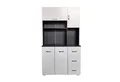 HTI-Living Hochschrank Küchenschrank Grau/Weiß Blanca (Stück, 1-St., 1 Schrank) Küchenbuffet