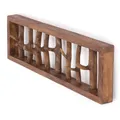 DESIGN DELIGHTS RUSTIKALE WANDGARDEROBE TREIBHOLZ UNIKAT | 80x22x12 cm (BxHxT), Recyclingholz, Shabby Chic | Kleiderhaken aus Ästen | Farbe: 01 natur-vintage