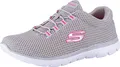 Skechers Damen Summits 12985 Turnschuhe, Gray Mesh/ Hot Pink Trim, 37 EU