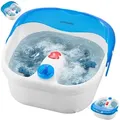 Steinborg Fußsprudelbad | Fußmassagegerät | Fußreflexzonen Massage | Whirlpool-Effekt | Massagefunktion | Warmhaltefunktion