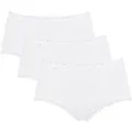 sloggi Midislip 24/7 Cotton Lace (3er Pack) mit zarter Spitze, Baumwollmischung. blickdicht, hüftiger Schnitt weiß 42