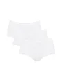 Sloggi Damen Unterhose 24/7 Cotton Lace Midi , Baumwolle, Spitzen-Optik, 3-Pack, 42, Weiß