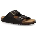 Camel Active Leder-Pantoletten "Bio" in Braun - 45
