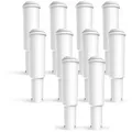 Comedes Wasserfilter 10er Set einsetzbar statt Jura Claris White, Zubehör für einsetzbar statt Jura Claris White 68739, Jura Claris White 60209, Jura Claris White 62911, passend für Jura Impressa Serien E, J, S, X, X, Z