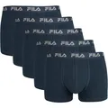 FILA Herren Boxer Shorts, 5er Pack - Logobund, Urban, Cotton Stretch, einfarbig
