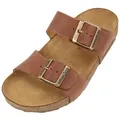 Haflinger Bio Andrea Sommer Sandale Hausschuh Unisex Hausschuh braun 38 EU