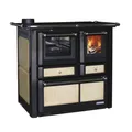 WESTMINSTER Holzherd "K 85F", schwarz/beige, Keramik, 6 kW, Dauerbrand geeignet