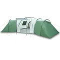 vidaXL Kuppelzelt Campingzelt Zelt Familienzelt Kuppelzelt 12 Personen Grün 840x720x200 grün