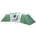 Campingzelt 12 Personen Grün 840x720x200 cm 185T Taft