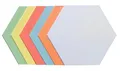 FRANKEN selbstklebende Moderationskarten Wabe, 190 x 165 mm, sortiert, 300 Stück, farblich sortiert, UMZS 1719 99