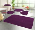 KiNZLER Badematte Chaozhou, Badvorleger, Badezimmer Teppich, Höhe 20 mm, rutschhemmend beschichtet, fußbodenheizungsgeeignet, Polyester, rechteckig, Badteppich, Uni Farben, weich, als rechteckig, rund & Set erhältlich