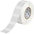 Brady, THT-75-427-3, selbstlaminierendes Vinyl, Weiß/Transparent, 25.40 x 19.05(57.15) mm, permanent, 2-bahnig, für Kabeldurchmesser v. 6.10 - 12.19
