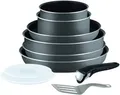 Tefal L20496 Ingenio Topfset 10 TLG, Pfannenset 22,24,26cm, Töpfe 16,18cm Teflon