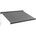 Outsunny Markise, Dunkelgrau, Metall, 2.5x1x3 cm, Sonnen- & Sichtschutz, Markisen