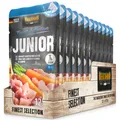 12 x 125 g Belcando Junior Huhn mit Karotte Nassfutter Hund Welpe Frischebeutel