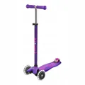 Maxi Deluxe 3-rad Roller, violett, bis 50kg, 6-12 Jahre, Led-räder