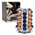 Peak Kaffee Nespresso Vertuo 40 (70) Pod Halter Kapselhalter Kapselständer für Vertuoline Pods - Stauraum im Inneren für 1 große Tassenbox + 2 kleine Espressoboxen. Maximale Kapazität von 70 Pods