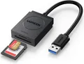 UGREEN SD Kartenleser USB 3.0 SD TF 2 Slot Speicherkartenleser Adapter Schwarz