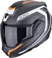 Scorpion EXO Tech Evo Carbon Cosy Helm, schwarz matt/orange, M (57/58)