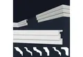 marbet design Stuckleiste E-45, 2 Meter / 1 Leiste, XPS Styropor weiß - Deckenleisten Deckenabschlussleisten E-Leisten - (2 Meter / 1 Leiste E-45)