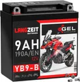 Langzeit Gel Motorradbatterie YB9-B 9Ah 12V