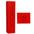 Schwarzkopf Igora Royal 60 ml 7-4 mittelblond beige Haarfarbe Cremefarbe