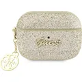 Guess 4G Glitter Flake - Etui AirPods Pro 2 (złoty) (Kopfhörer Tasche) (GUE002652-0)