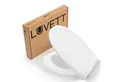 LUVETT WC-Sitz Premium C770 mit Absenkautomatik, Duroplast Antibakteriell, O-Form (Inklusive 3 Befestigungsarten), mit Original SoftClose® Absenkautomatik, Duroplast