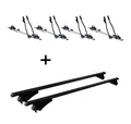 4xFahrradträger SAGITTAR+Dachträger Tiger Alu für Mitsub. Outlander PHEV ab14